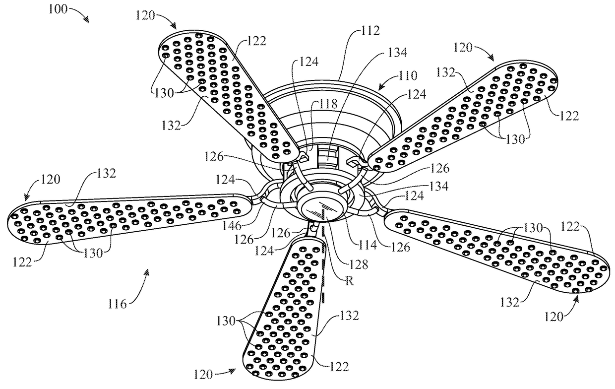 Grow light fan