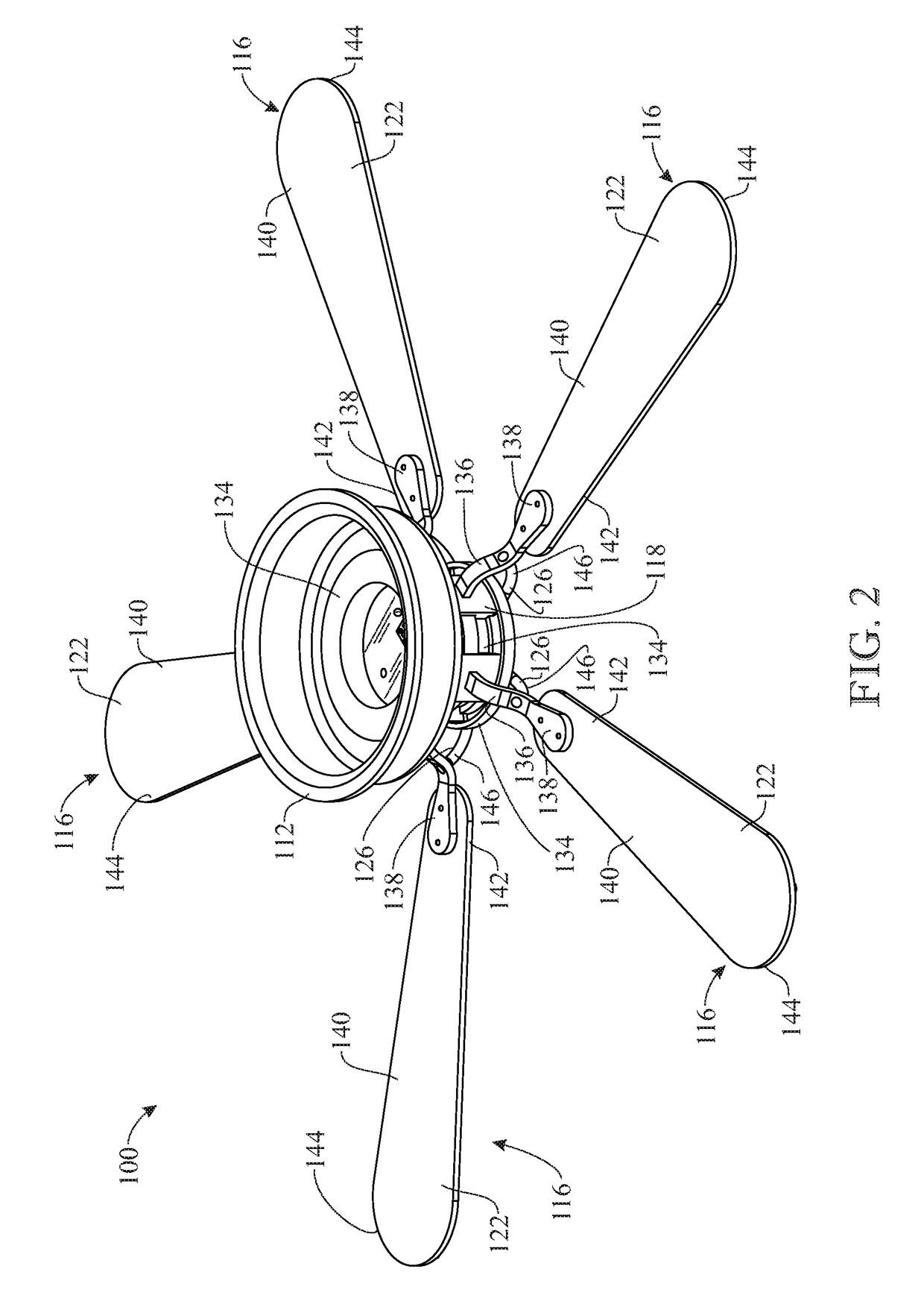 Grow light fan