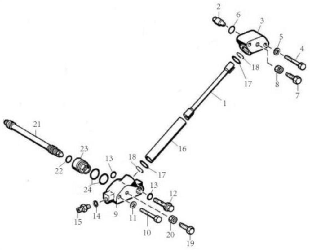 A double ball bowl joint oil pipe assembly detection method