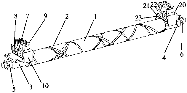 Critical current testing device and method for high-temperature superconducting tape in spiral winding state