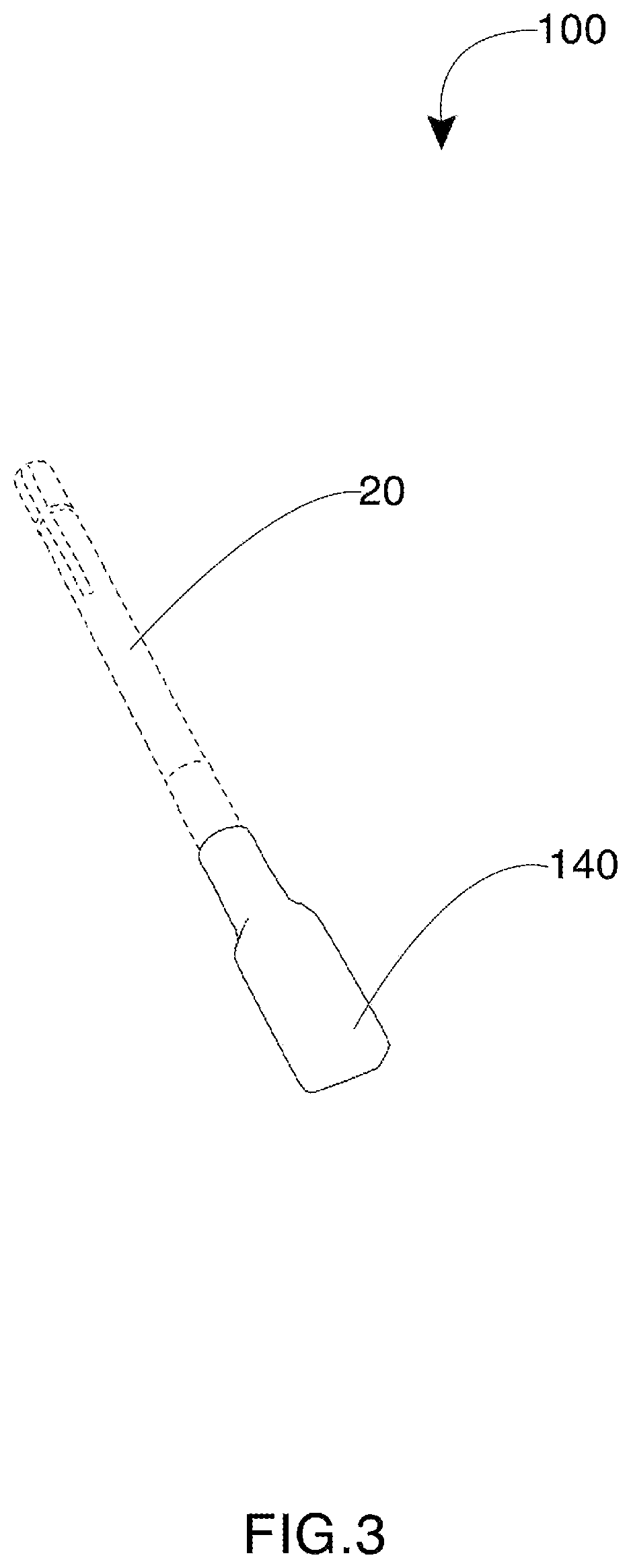 Writing instrument having an elongated tip with a curvature system