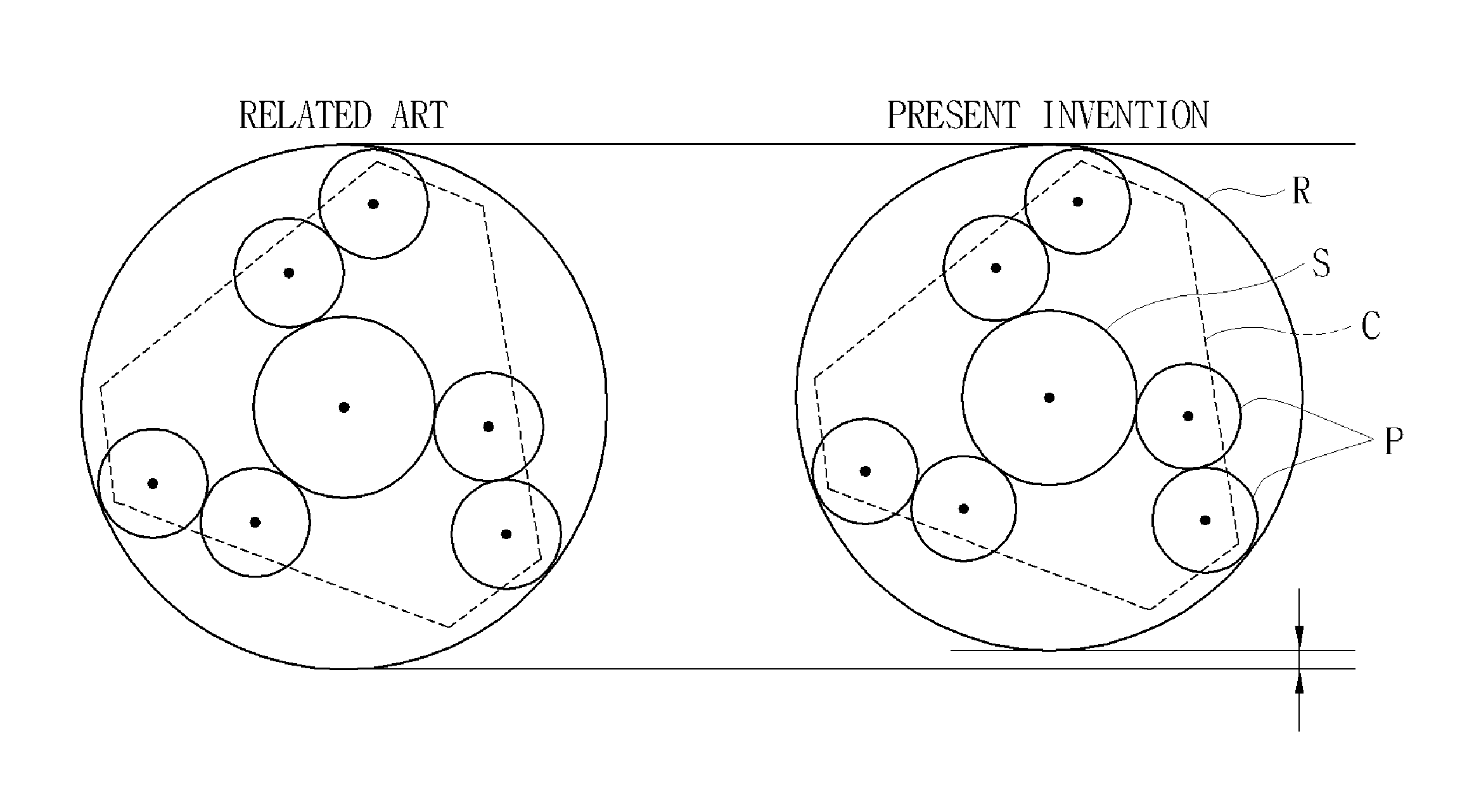 Planetary gear set for transmission