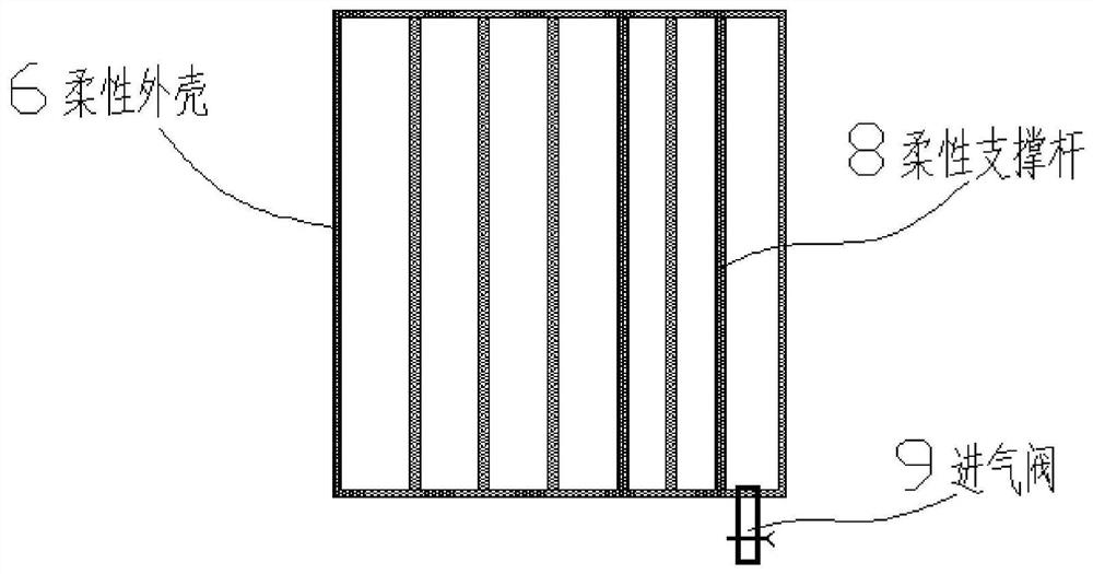 A combined mold and working method for automatic laying of composite materials