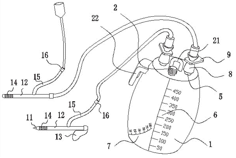 Disposable high negative pressure drainage device