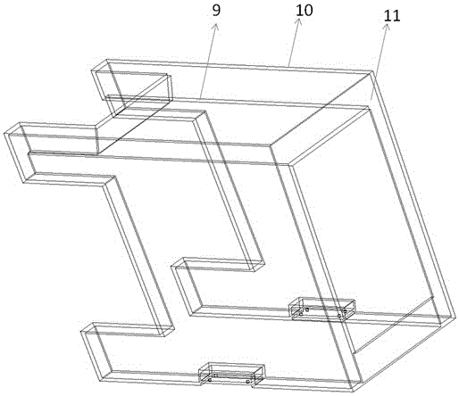 Combined hood for engineering machinery