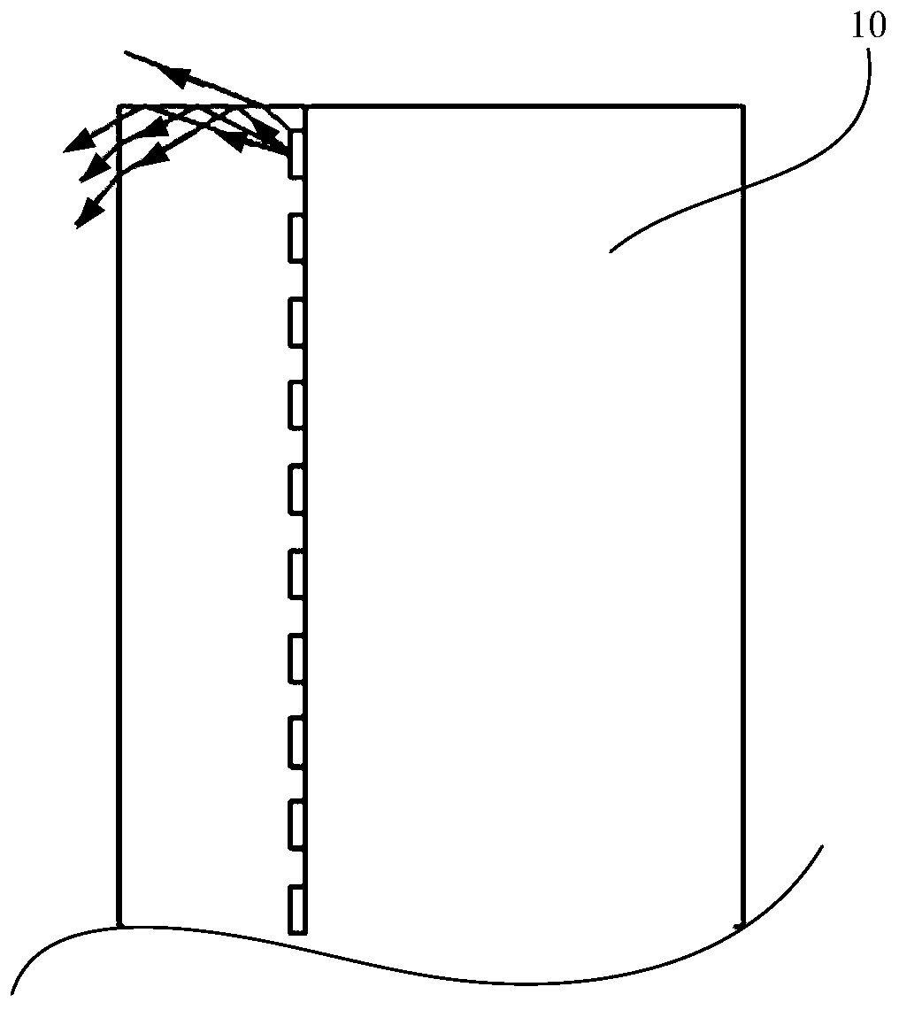 Method for improving bright line of splicing seam of display screen