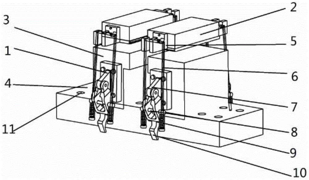 Plate workpiece welding fixture