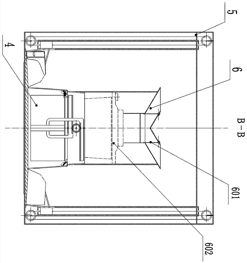 Method and device for dumping garbage with double transfer buckets of electric cleaning vehicle