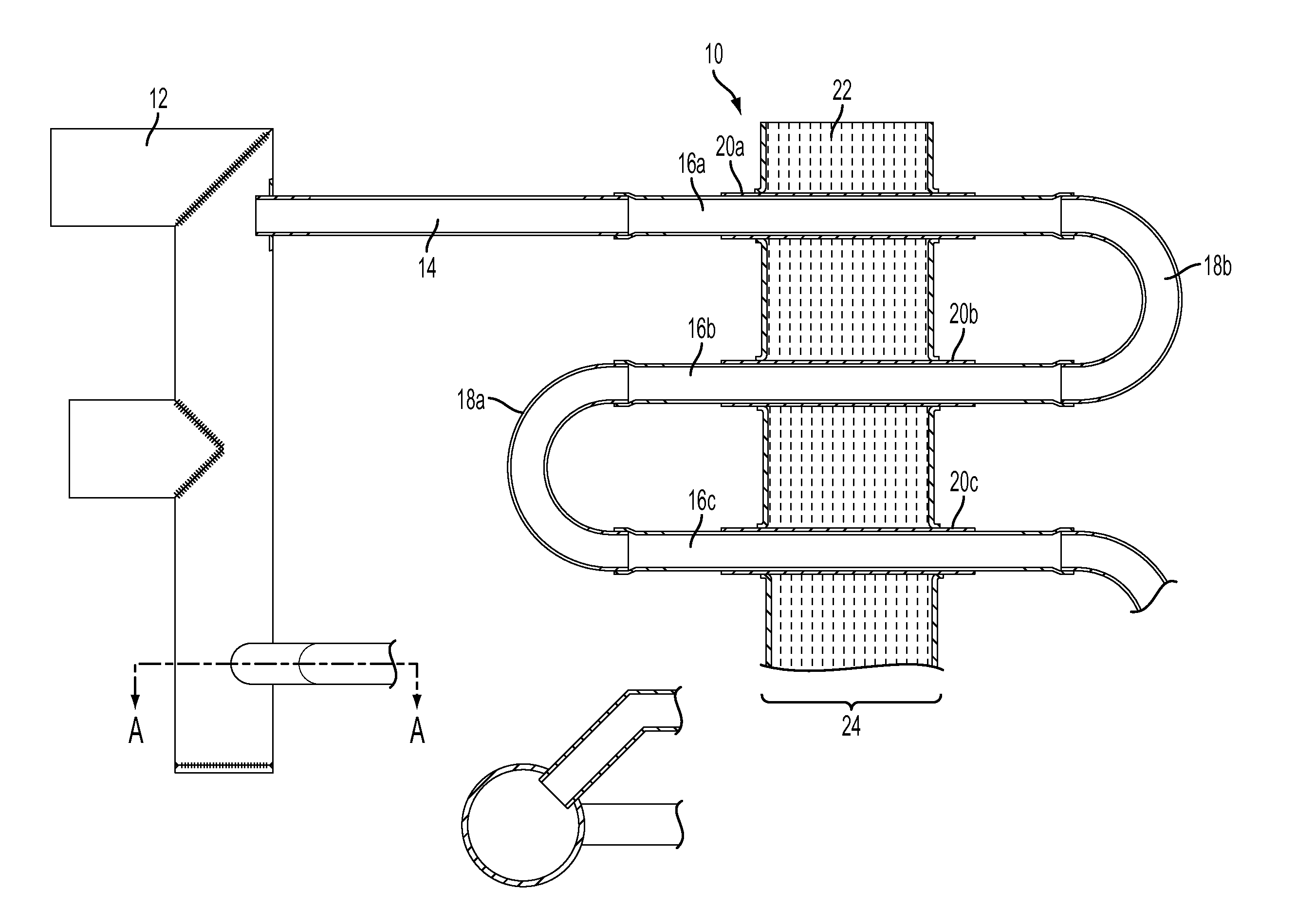 Double-Walled Dry Heat Exchanger Coil With Single-Walled Return Bends