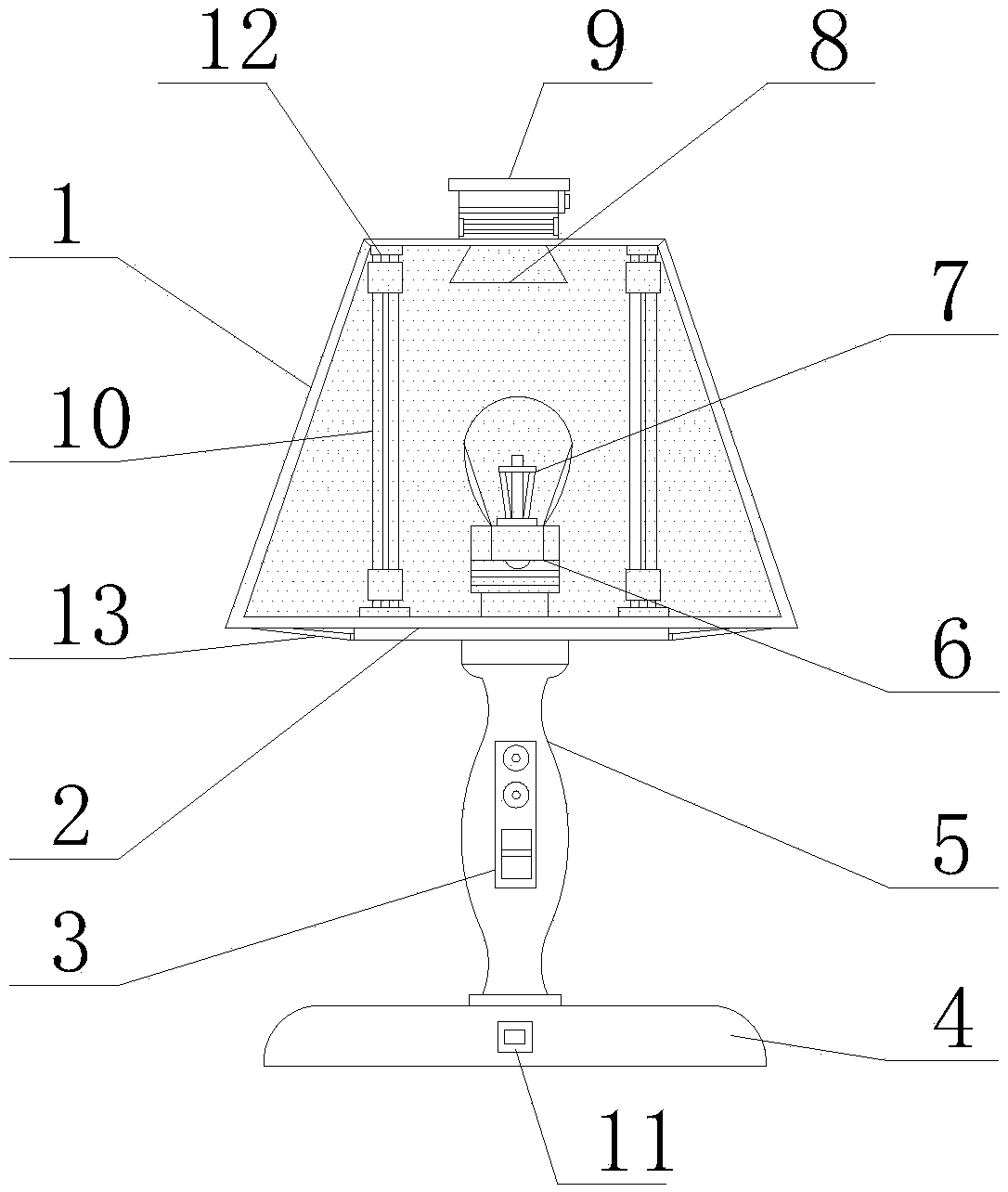 Sterilization and mosquito repellent LED illumination lamp