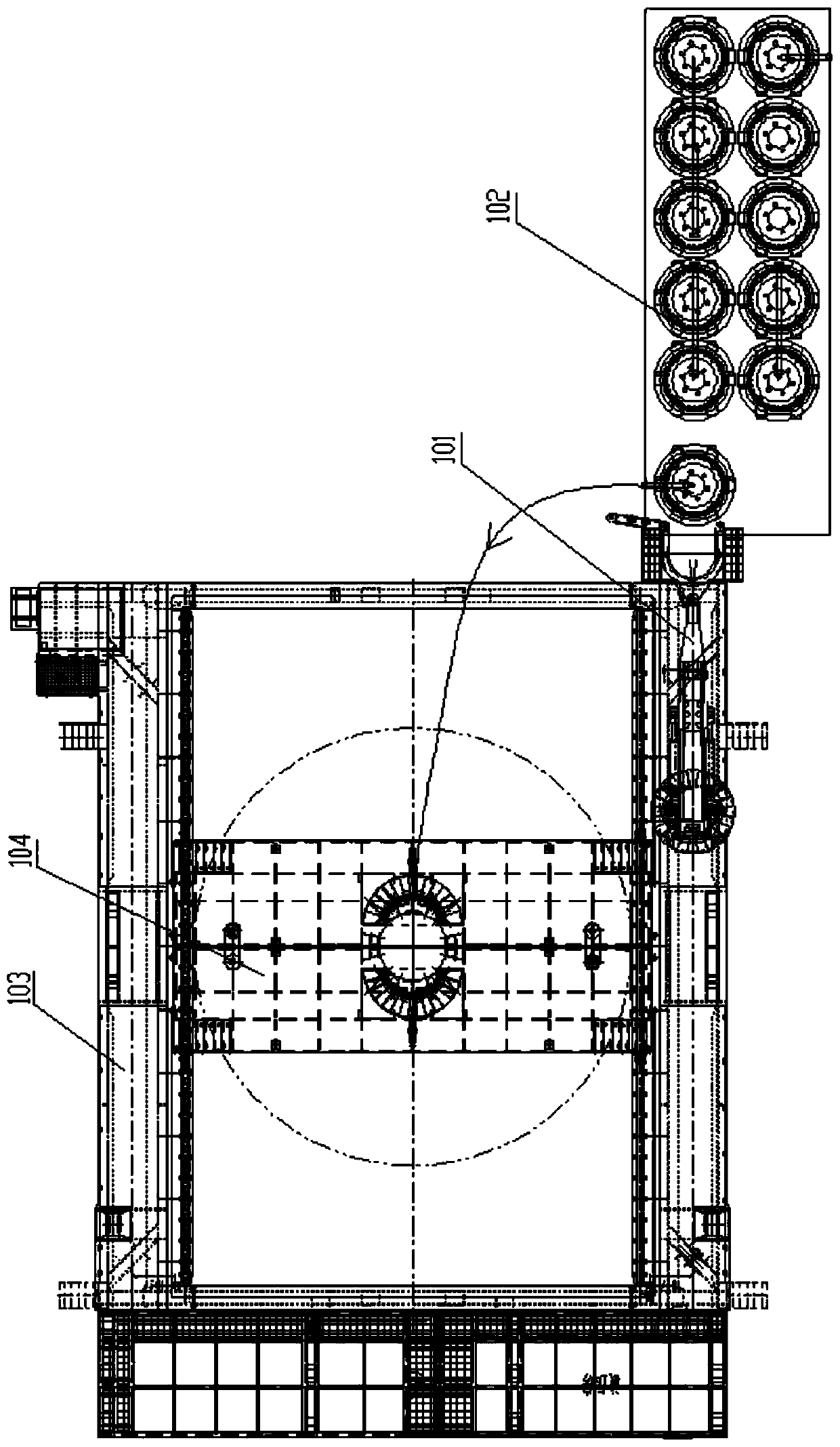 Vertical compound tunneling system