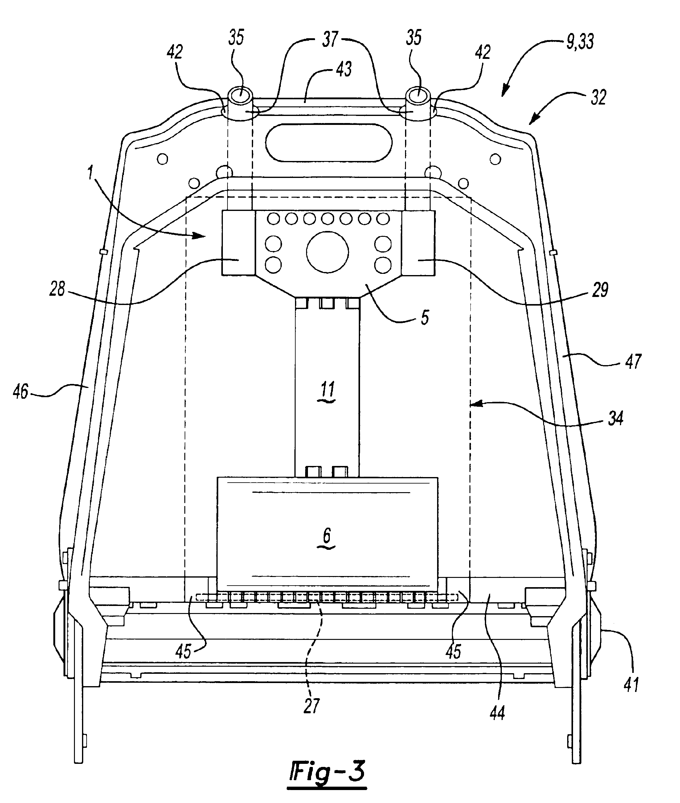 Head rest adjustment device