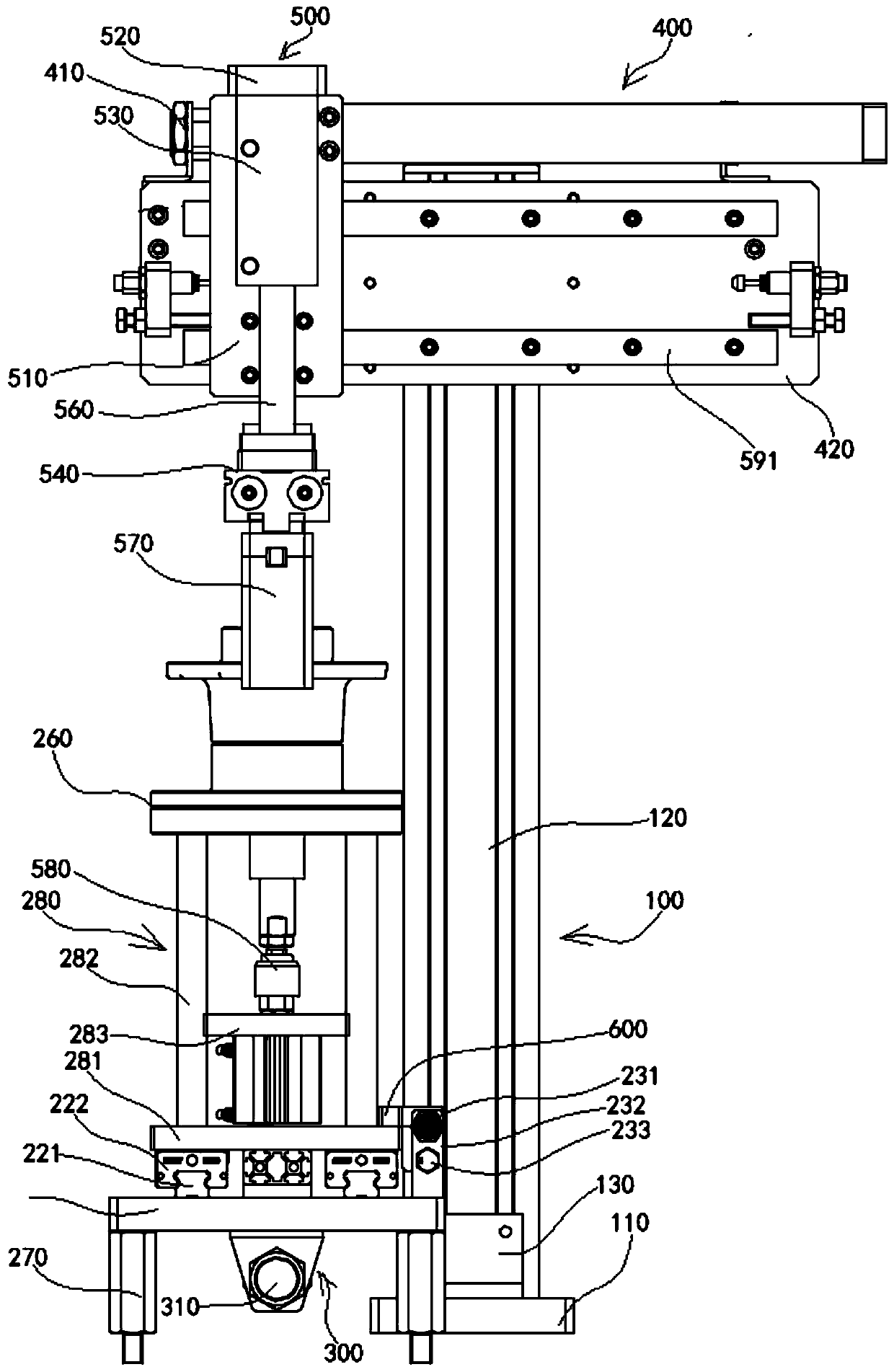 Hub bearing cage assembly press-fitting device