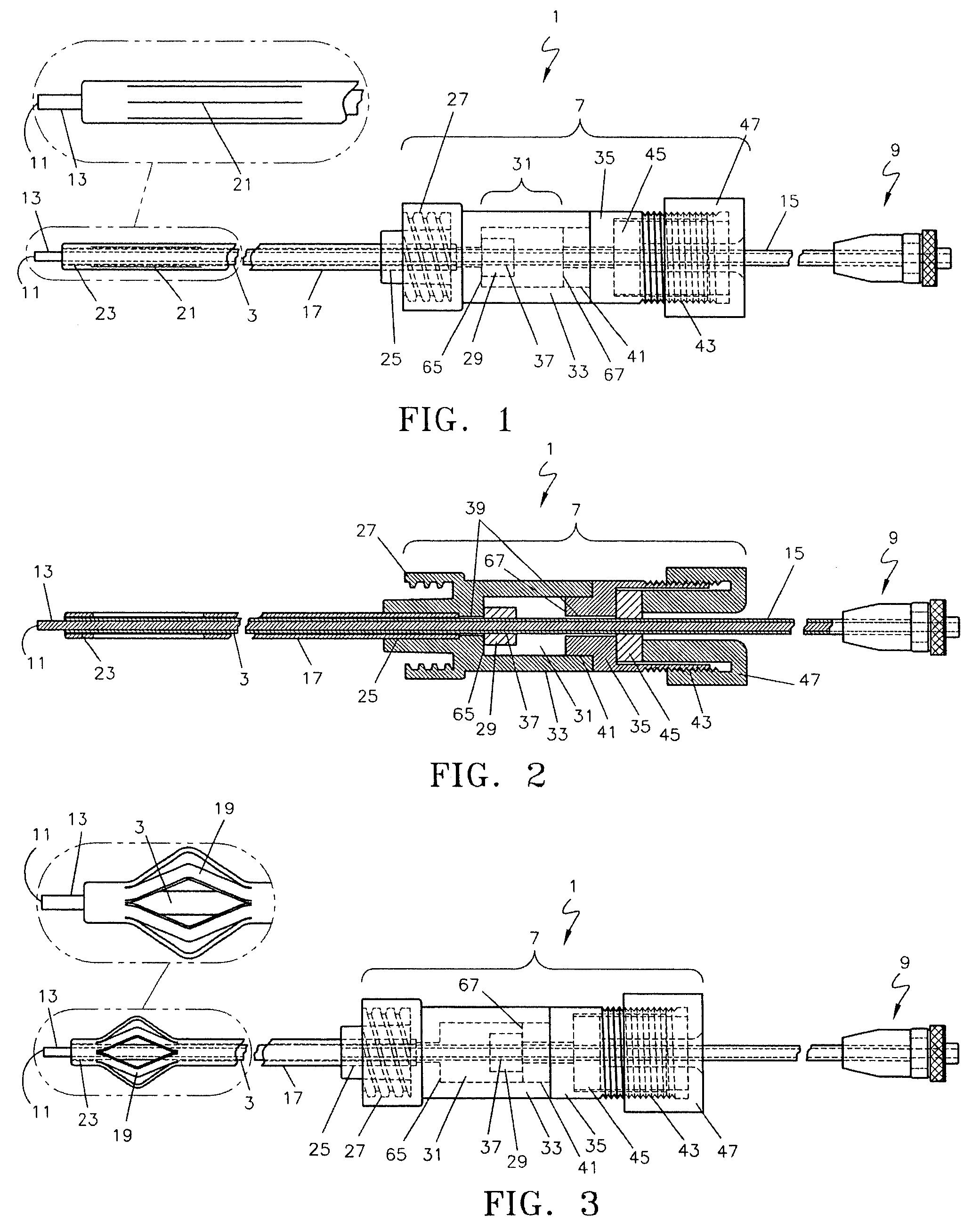 Endovascular treatment device having a fiber tip spacer