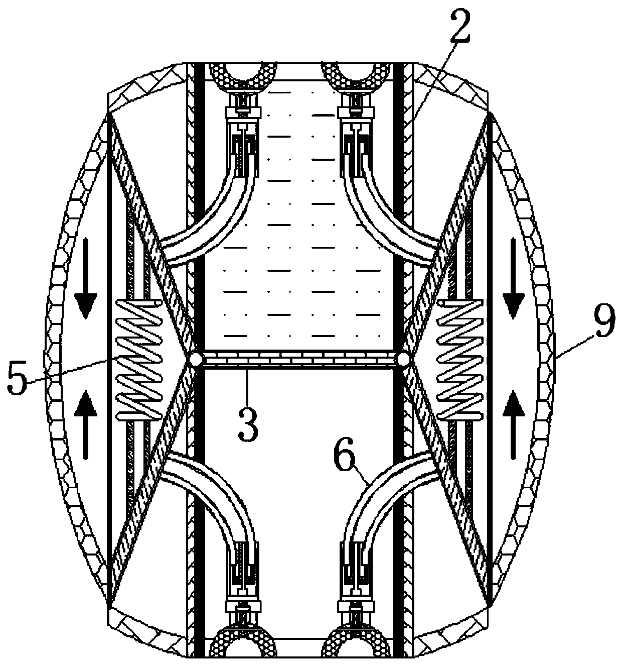 Liquid fuel jet engine oxidant drainage equipment