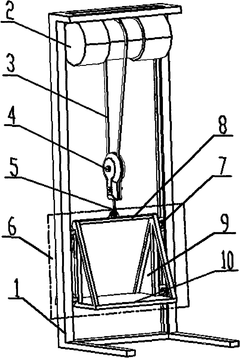 A hoisting crane