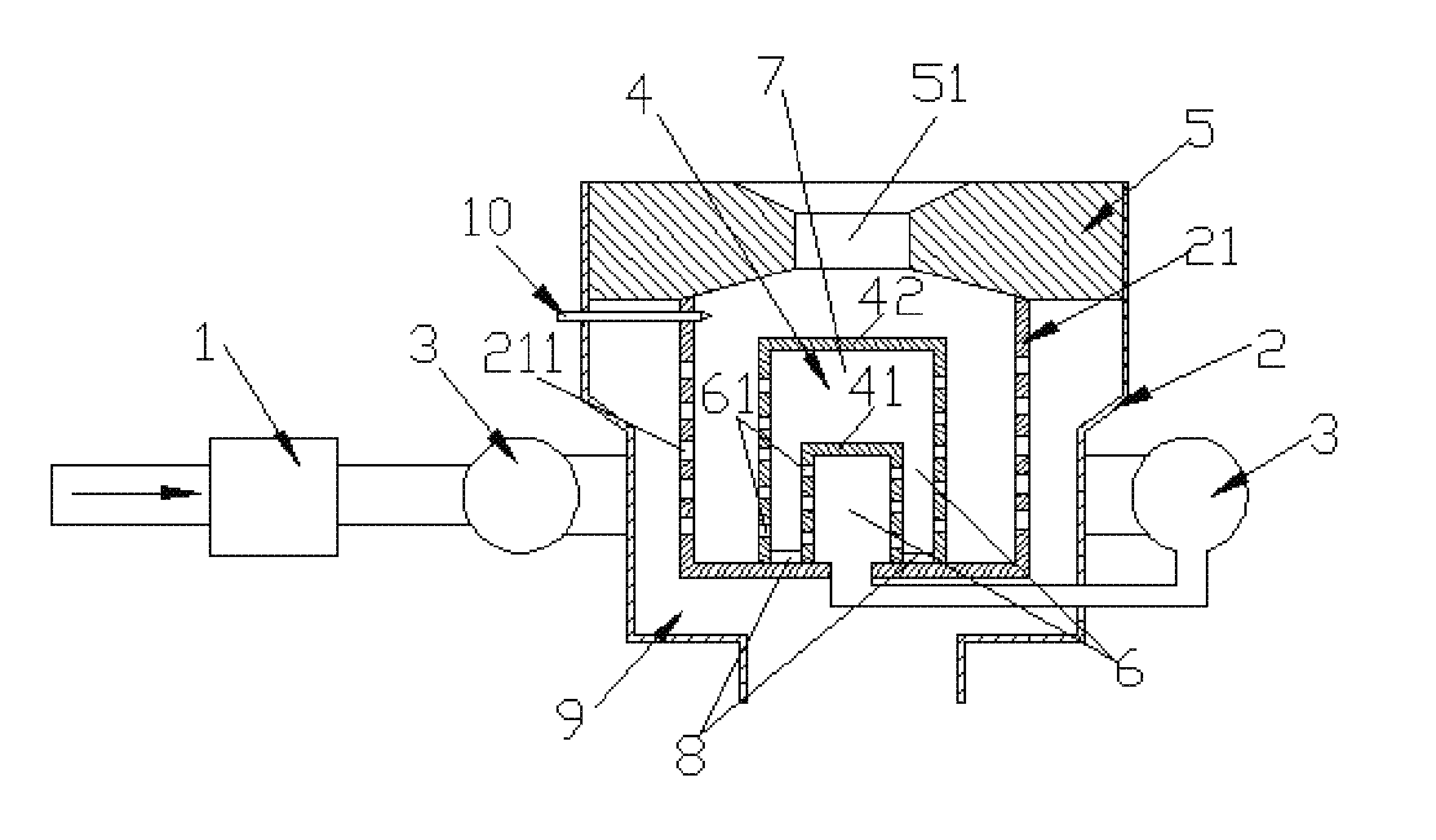 Energy-saving method for gas combustion and burner thereof