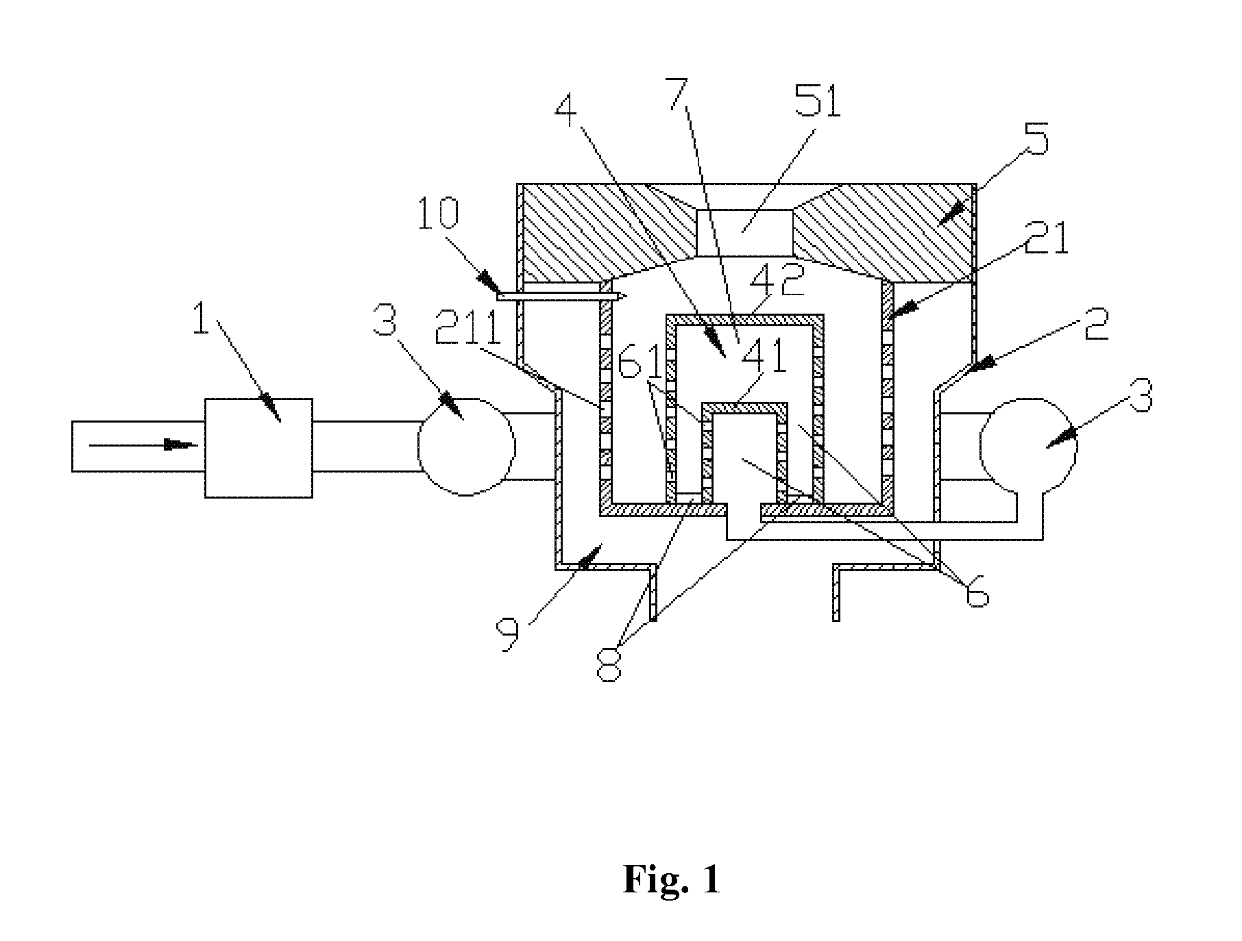 Energy-saving method for gas combustion and burner thereof