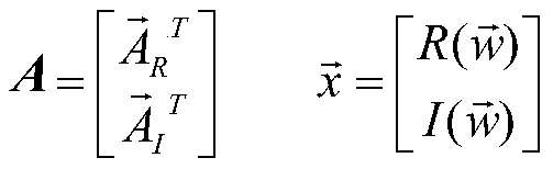 Linearization method for reducing number of design parameters in antenna array synthesis problem