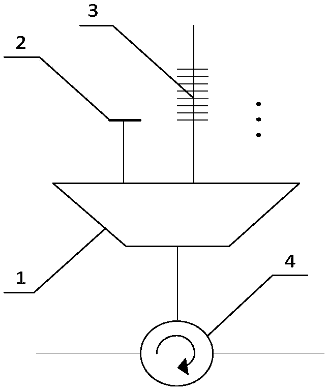 Wavelength division multiplexing optical delay tuning device and application based on fiber optic mirror and lcfbg