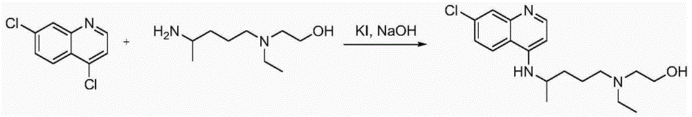 Synthetic method of 5-(N-ethyl-N-2-ethylol amine)-2-amylamine