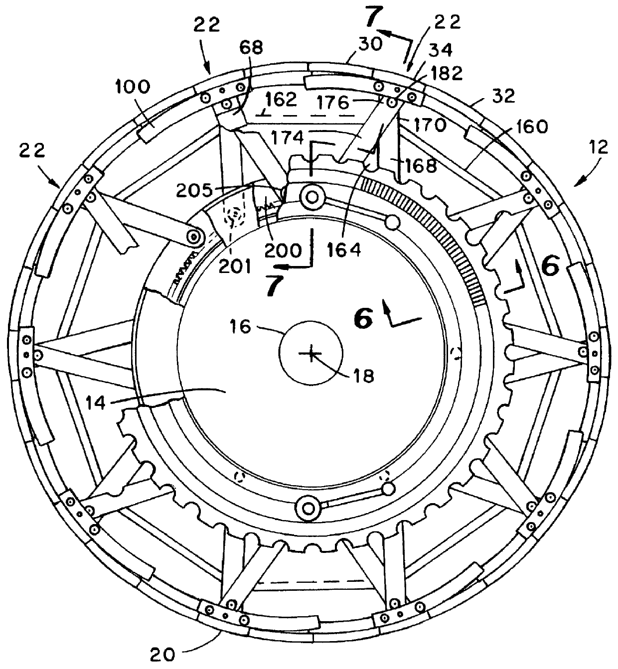 Expandable belt and tread drum