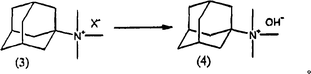 Method for preparing quaternary ammonium salt containing adamantine alkyl