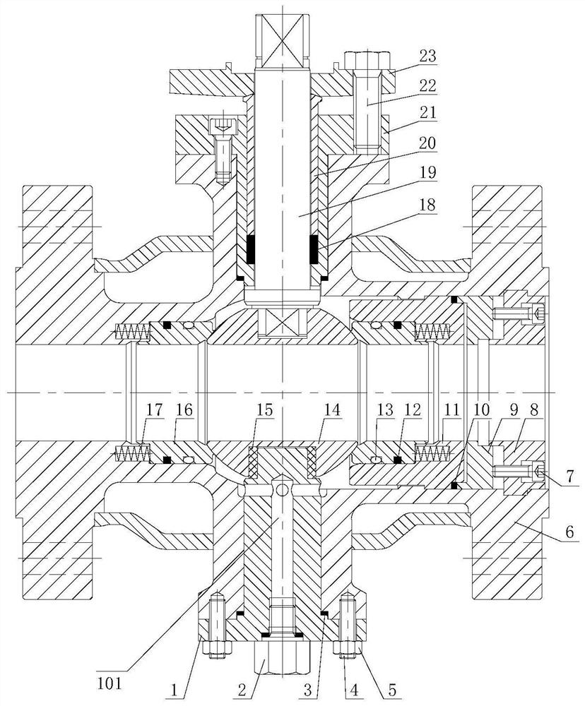 Integrated jacket ball valve