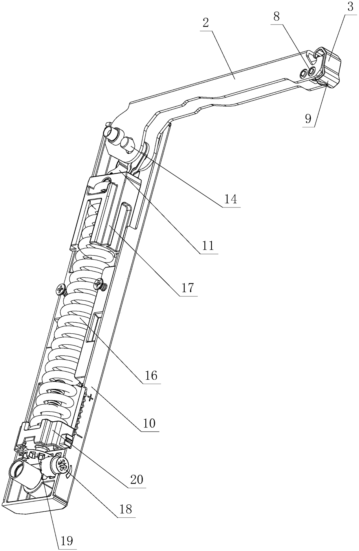 Conveniently disassembling and assembling turn-over structure for furniture