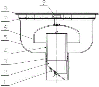 Hygiene-grade odor-resistant self-sealed floor drain