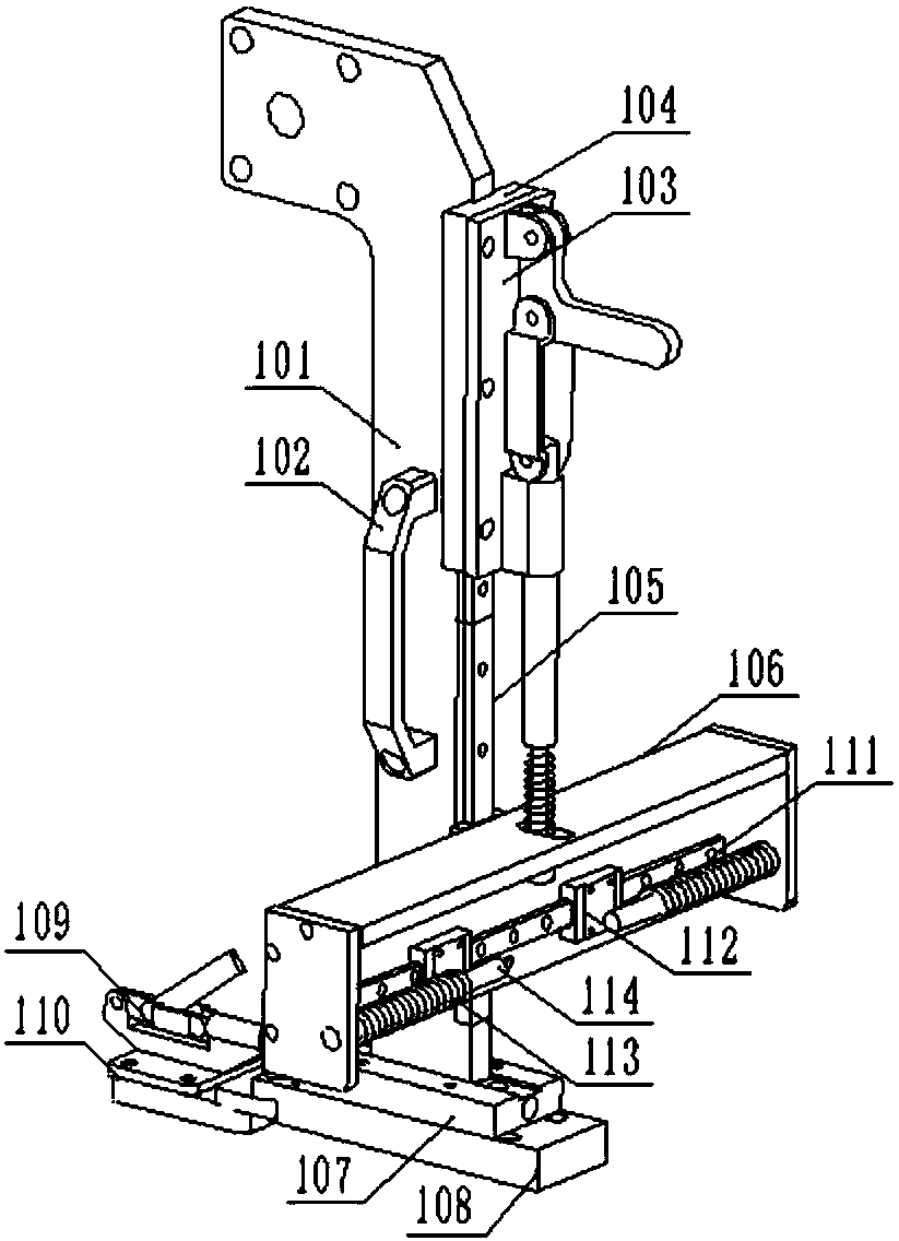 Automatic gluing jig for automobile side skirt inner plate