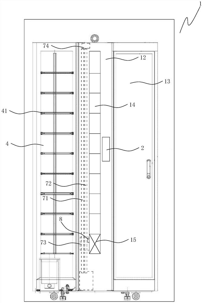 A value-added tax invoice storage cabinet and storage method