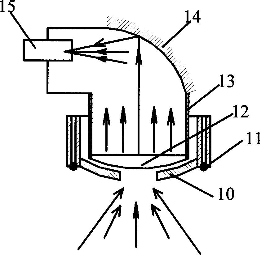 Optical fiber type solar energy light absorption floor heating system