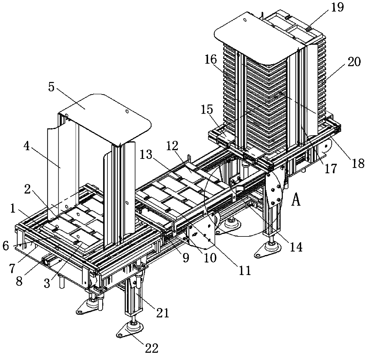 A glass panel integrated processing device and processing method thereof