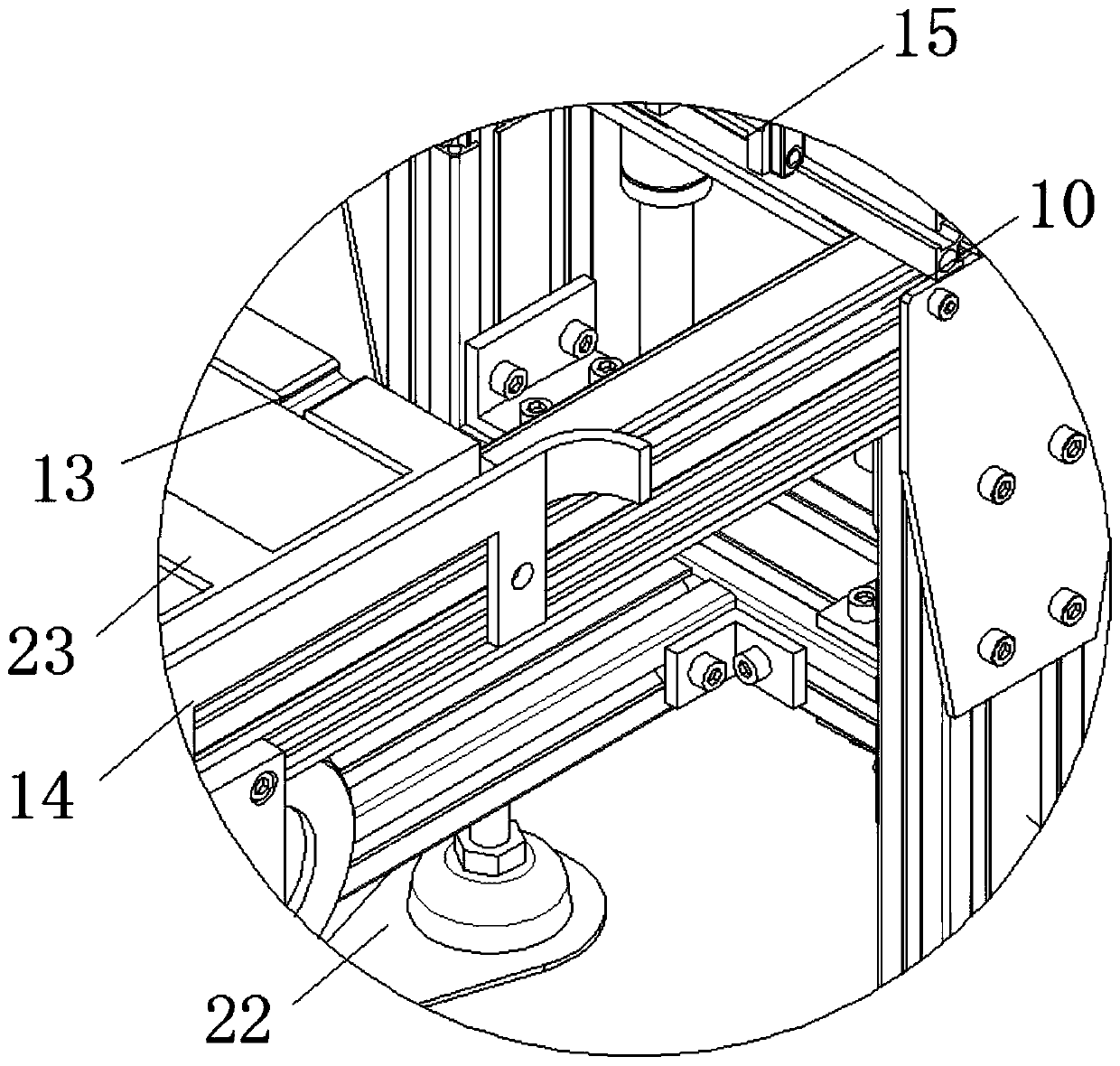 A glass panel integrated processing device and processing method thereof