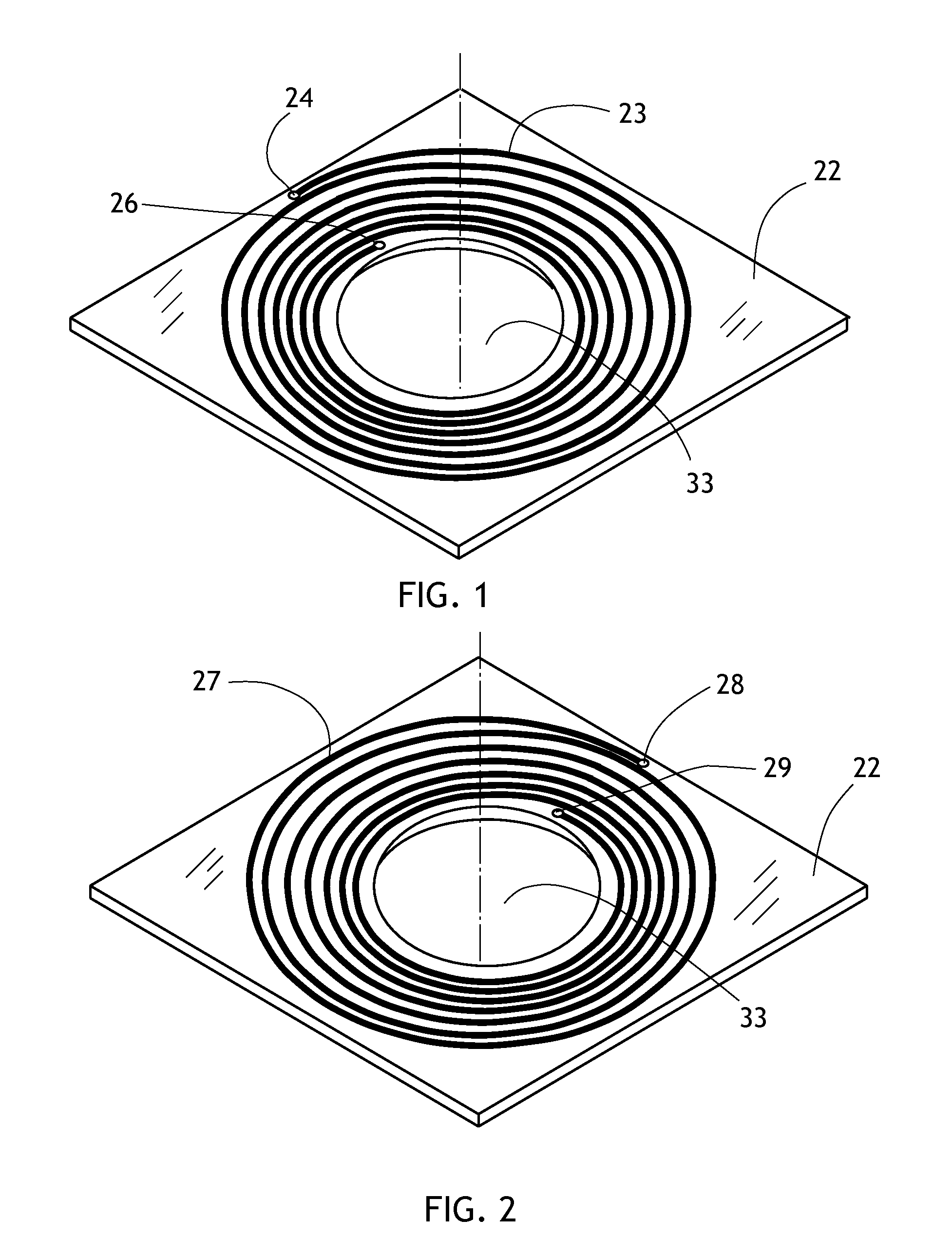 Solenoid actuators using embedded printed circuit coils