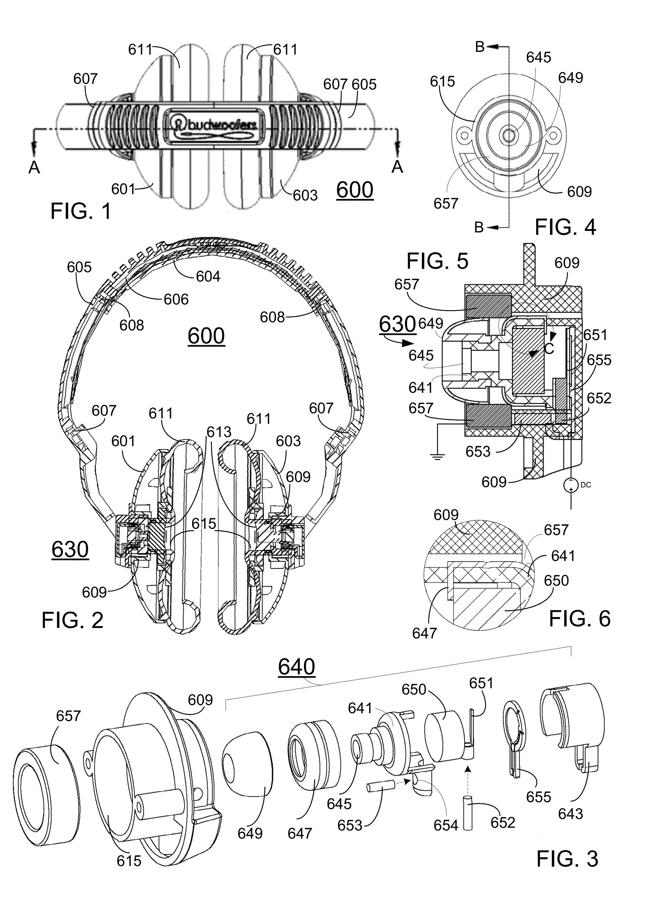 Headphone system for earbud speakers