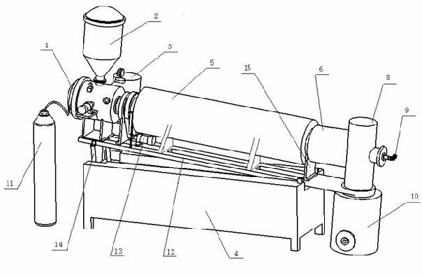 Method for preparing lithium iron phosphate with dynamic sintering method and sintering device thereof