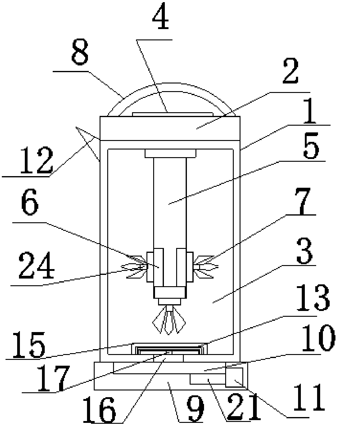 A triple-helix household soybean milk machine