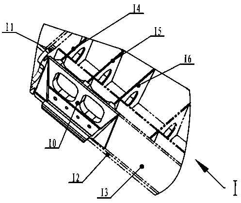 Combined connecting structure for mining excavator chassis and mining excavator