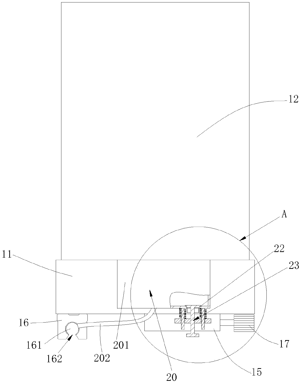 Foamed brick cutting device capable of reducing cutting resistance