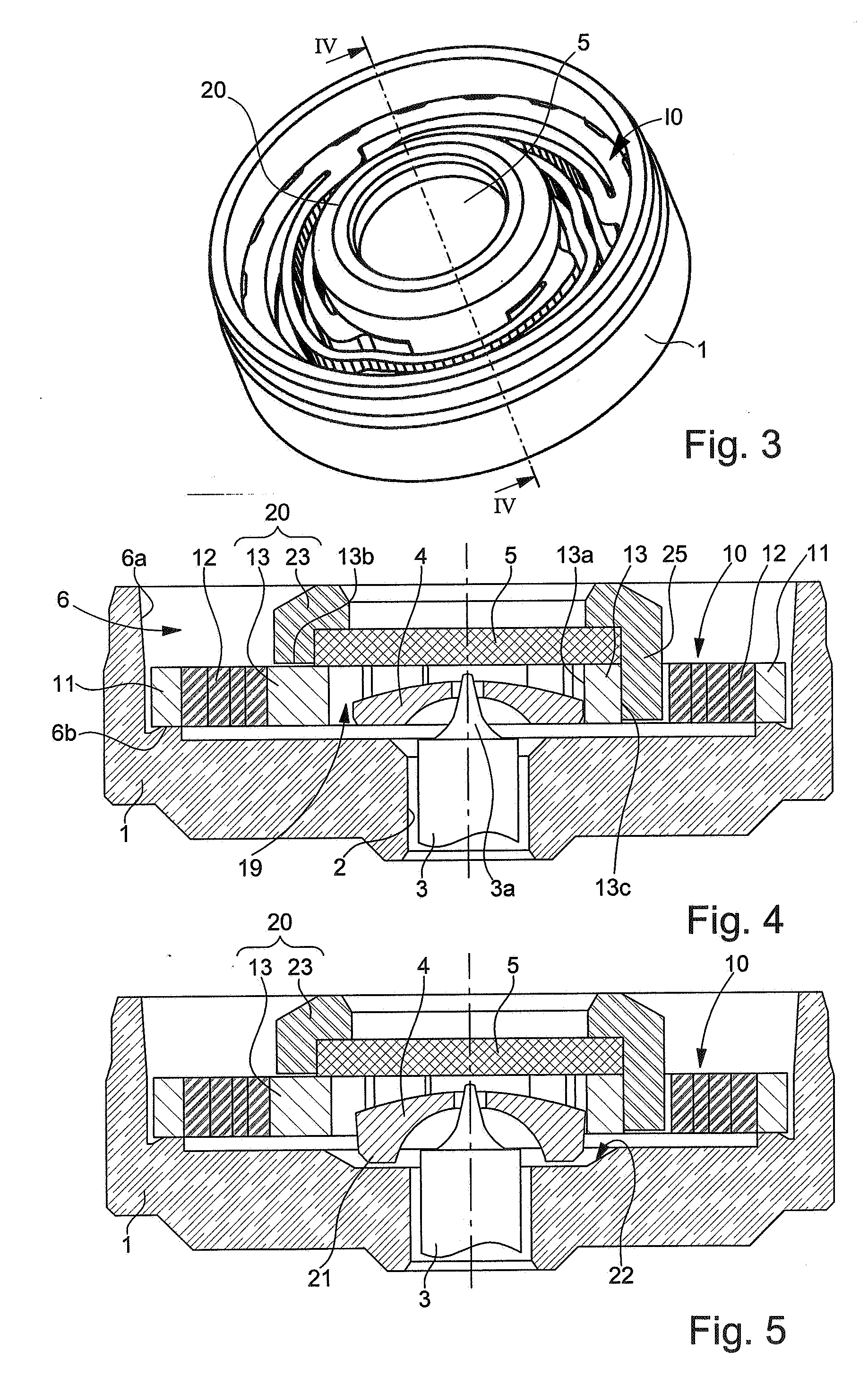 Shock absorber bearing for a timepiece