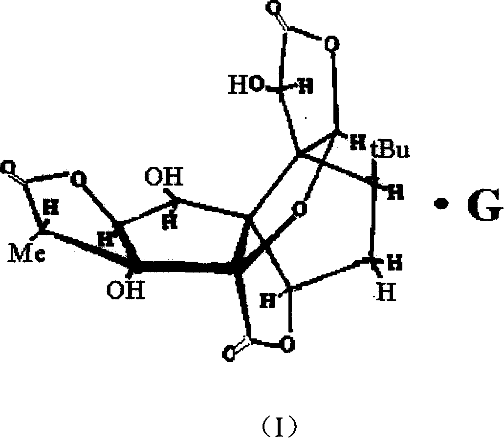 Composition of ginkgo internal ester B and its preparation and use thereof