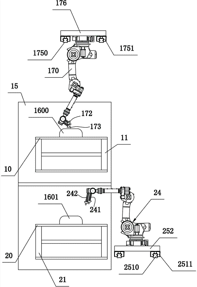 Space-saving shoe upper glue spraying equipment and automatic shoe upper glue spraying method