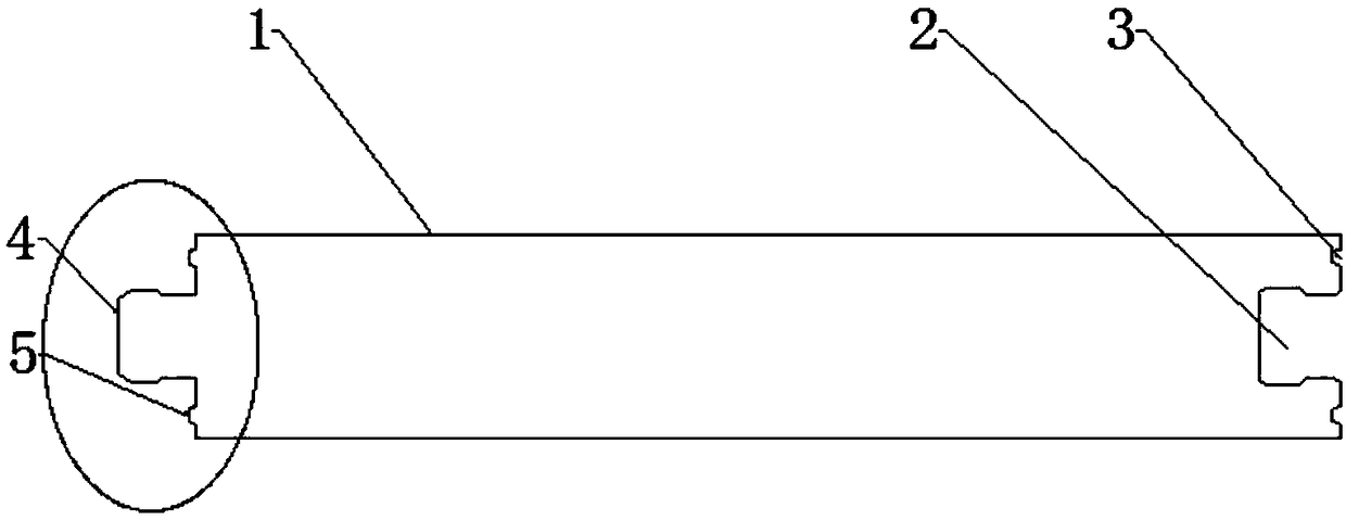 Bamboo floor splicing structure