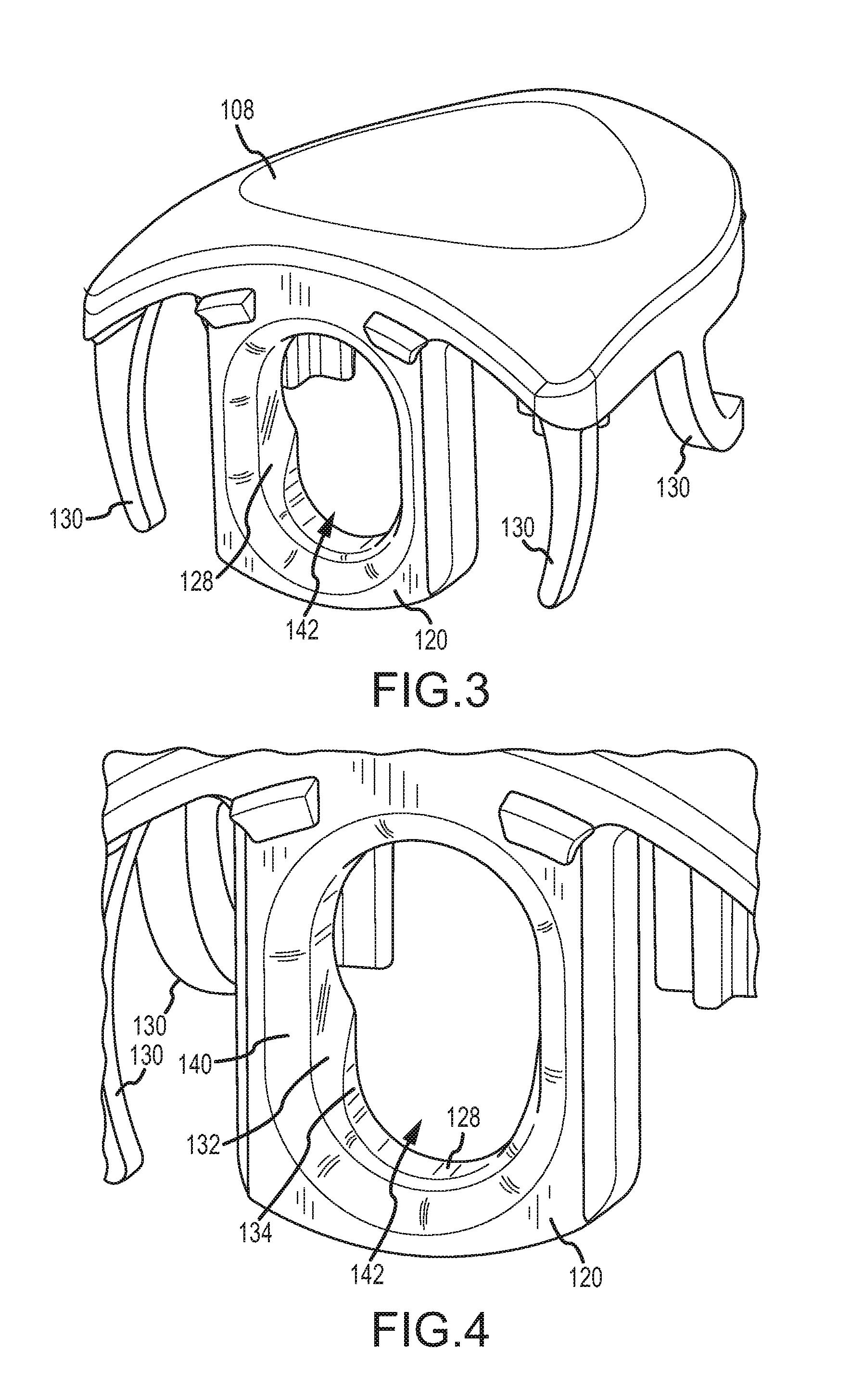 Fluid connector latches with profile lead-ins