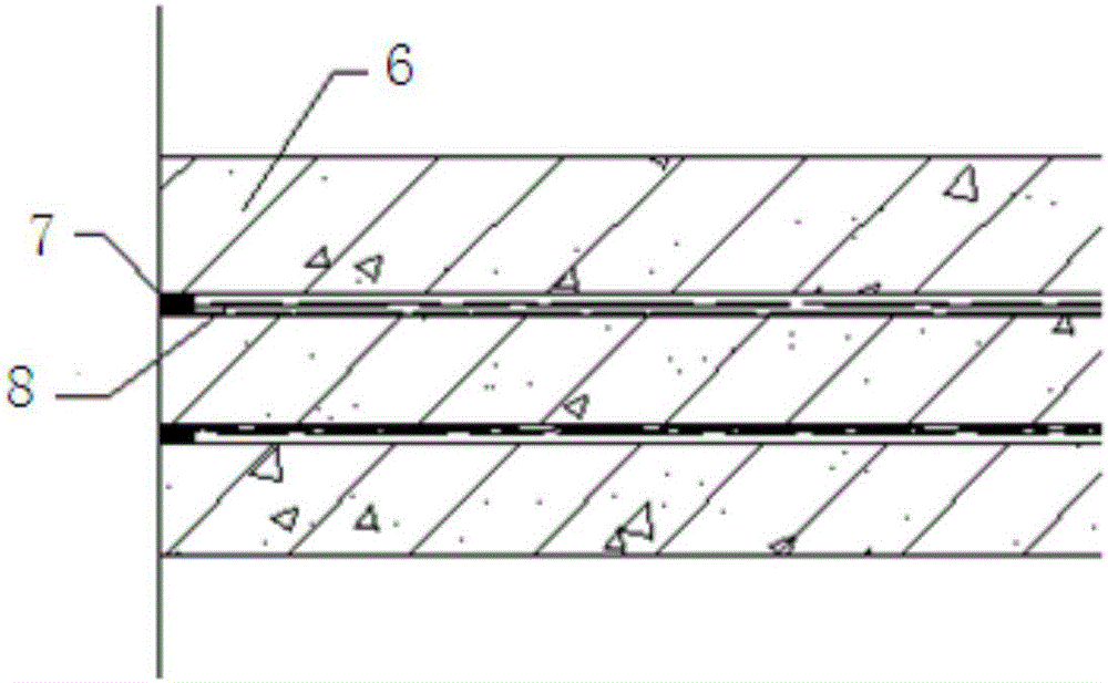 Composite material and method for conducting ballastless track waterproof maintenance by adopting composite material