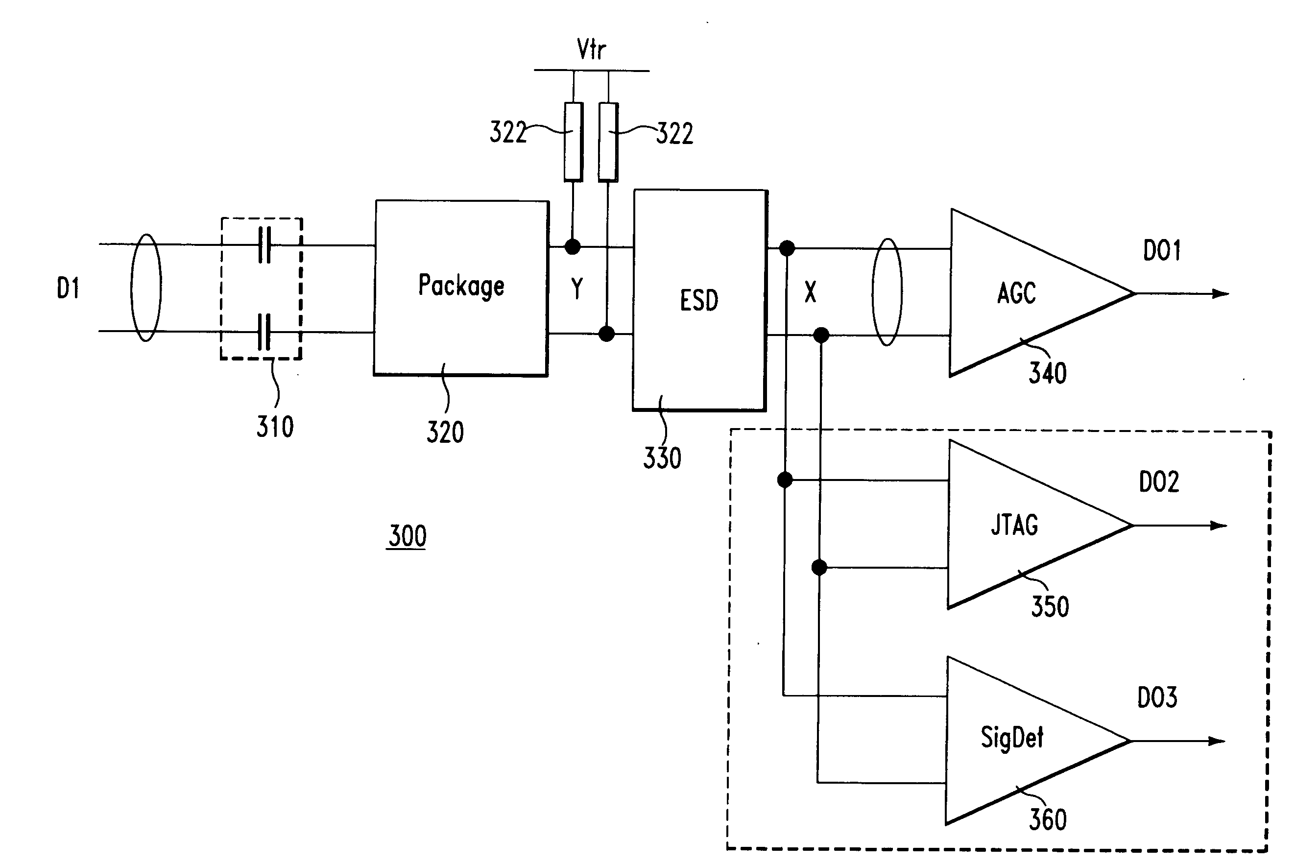 Structure for apparatus for reduced loading of signal transmission elements