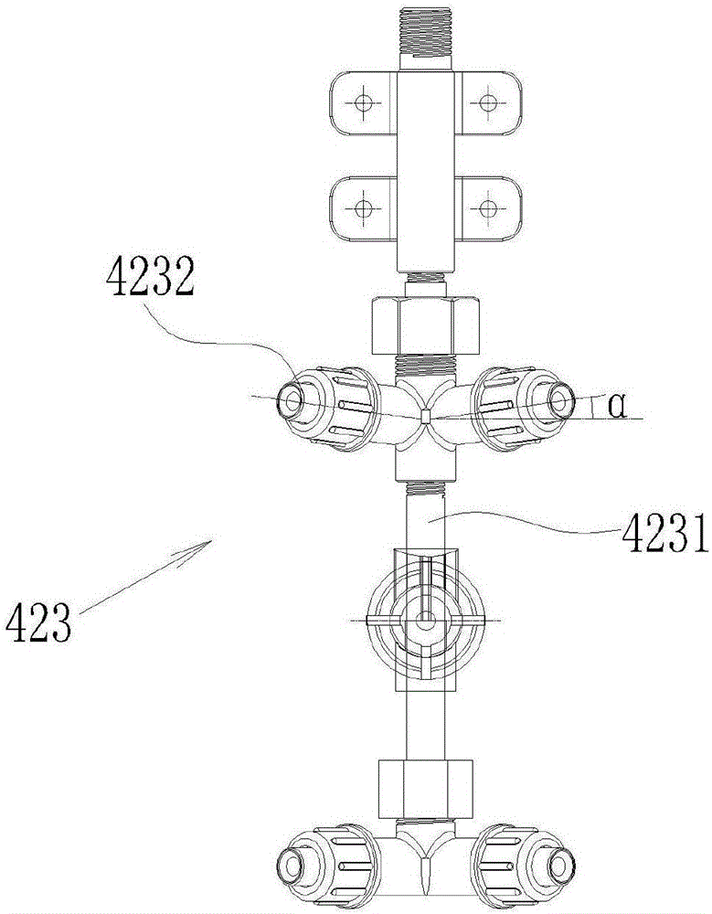 Separating walking device and special cotton chemical-applying machine with same