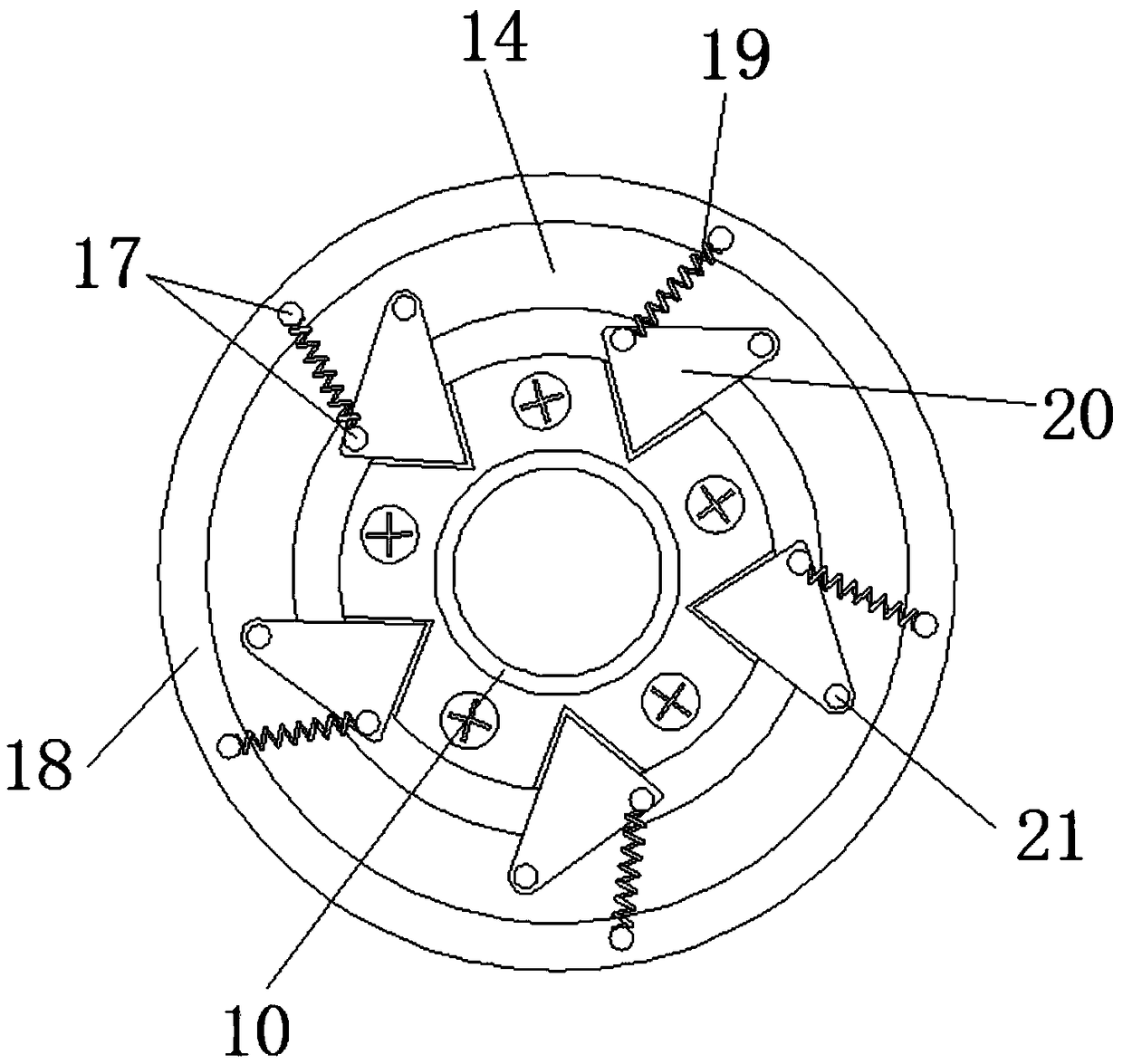 Anti-leakage gas discharging device for coal mining